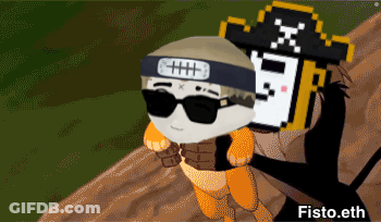 Pixel Art Person In Pirate Hat GIF