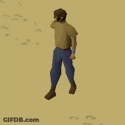 Pixel Art Person In Purple Ring GIF