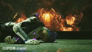 Pixel Art Person Laying On Floor With Fire GIF