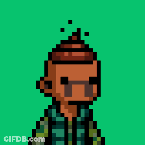 Pixel Art Person Saying He Sold GIF