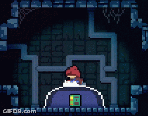 Pixel Art Person Standing In Room GIF