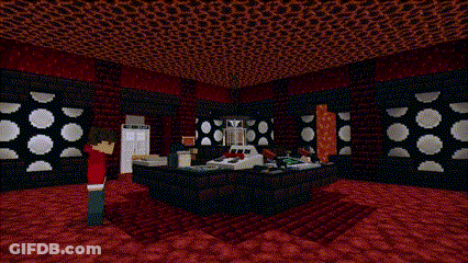 Pixel Art Person Standing In Room With Explosion GIF