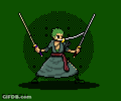 Pixel Art Person With Batsy GIF