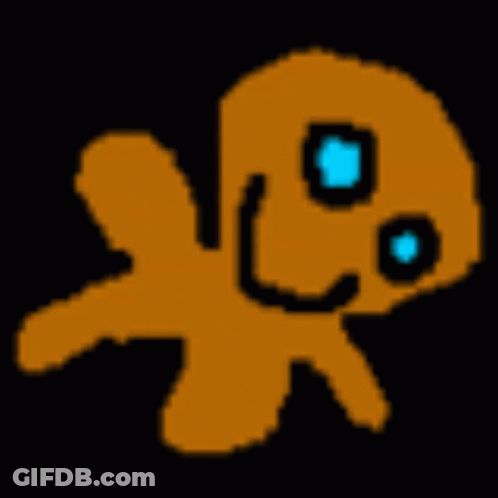 Pixel Art Person With Blue Eyes GIF