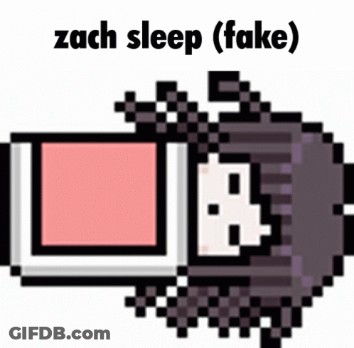 Pixel Art Person Zach Sleep (Fake) GIF