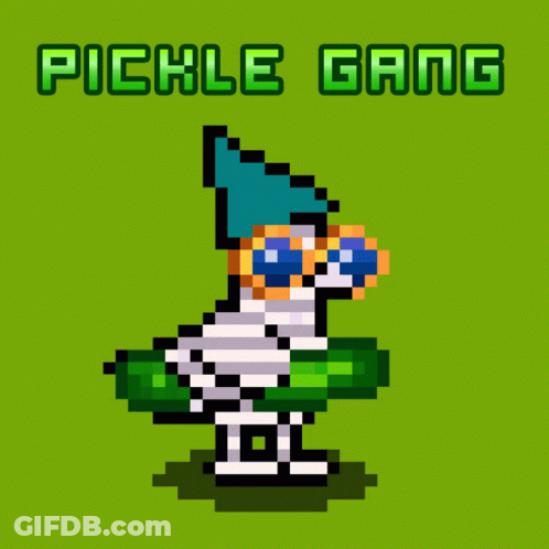 Pixel Art Pickle Gang GIF