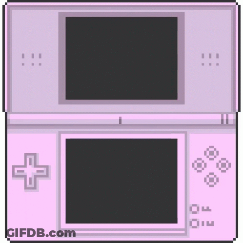 Pixel Art Pink Nintendo DS GIF