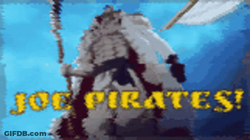 Pixel Art Pirate Saying Joe Pirates GIF