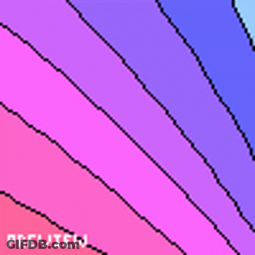 Pixel Art Rainbow With Preview Word GIF