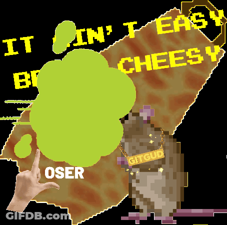 Pixel Art Rat Saying It's In Easy GIF