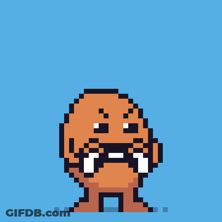 Pixel Art Red Object With Flames GIF