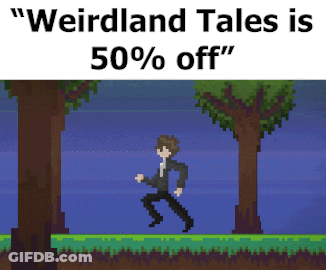 Pixel Art Runner Woods Weirdland Tales 50% Off GIF