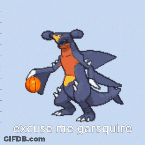 Pixel Art Shark And Basketball Excuse Me Garsquire GIF