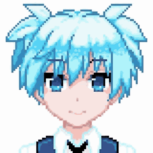 Pixel Art Shiota Nagisa GIF