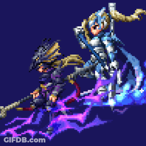 Pixel Art Skeleton With Blue Tear GIF