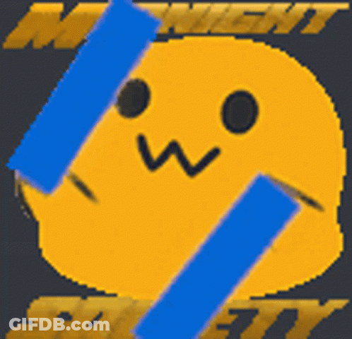 Pixel Art Smiley Face Midnight Safety GIF