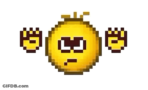Pixel Art Smiley Face With Crown GIF