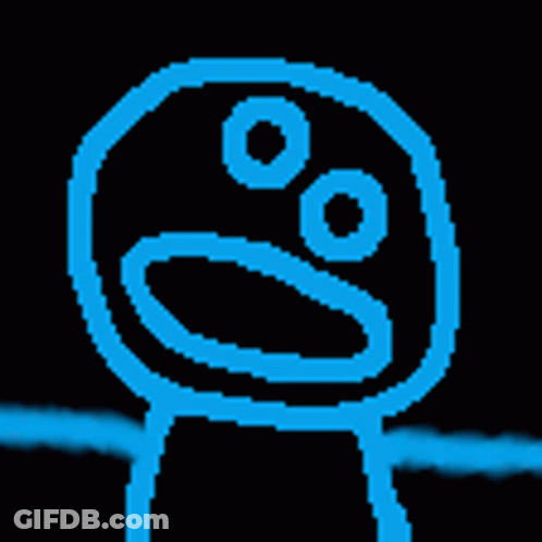 Pixel Art Smiley Face With Two Eyes GIF