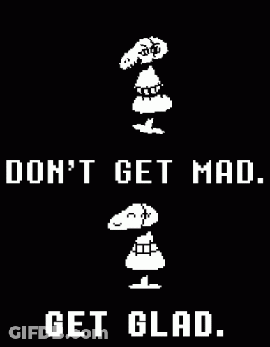 Pixel Art Snoopy Don't Get Mad Get Glad GIF