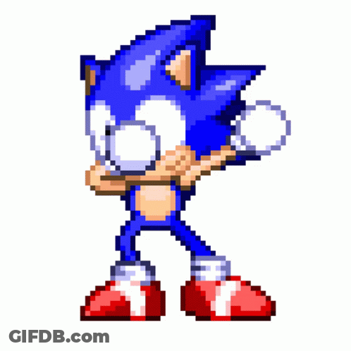 Pixel Art Sonic Dancing GIF