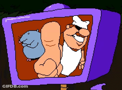 Pixel Art Squirrel And Rat GIF