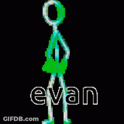 Pixel Art Stick Figure Evan GIF