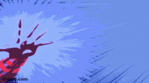 Pixel Art Superhero In Red Suit GIF