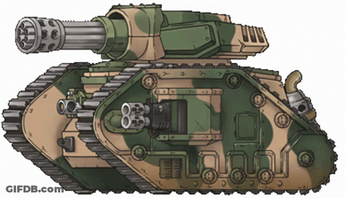 Pixel Art Tank With Cannon GIF