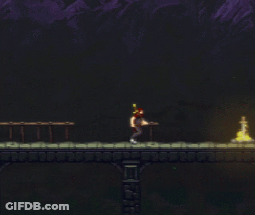 Pixel Art Tree With Mountain In Background GIF