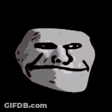 Pixel Art Troll Face With Letter S GIF