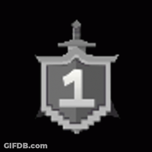 Pixel Art Trophy With Number 9 GIF