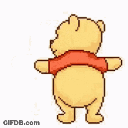 Pixel Art Winnie The Pooh Dancing GIF
