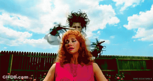 Pixel Art Woman Getting Haircut GIF