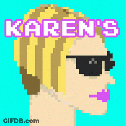 Pixel Art Woman Karen's GIF