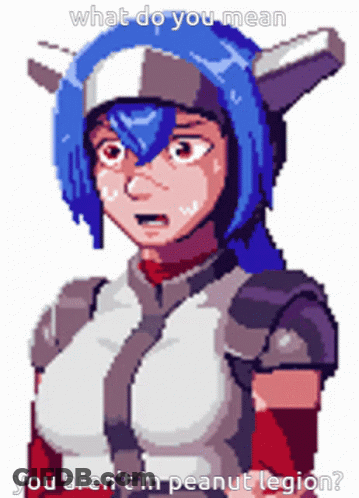 Pixel Art Woman Saying What Do You Mean GIF