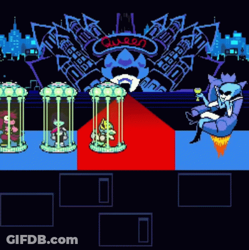 Pixel Art Woman Sitting In Queen Chair GIF
