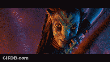 Pixel Art Woman With Blue Face GIF