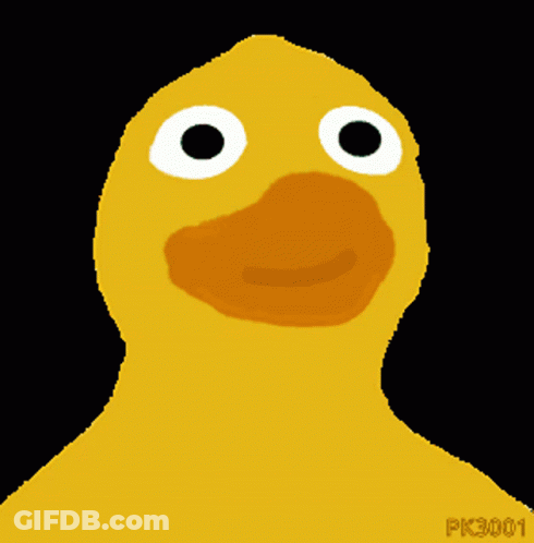 Pixel Art Yellow Duck With PK3001 GIF