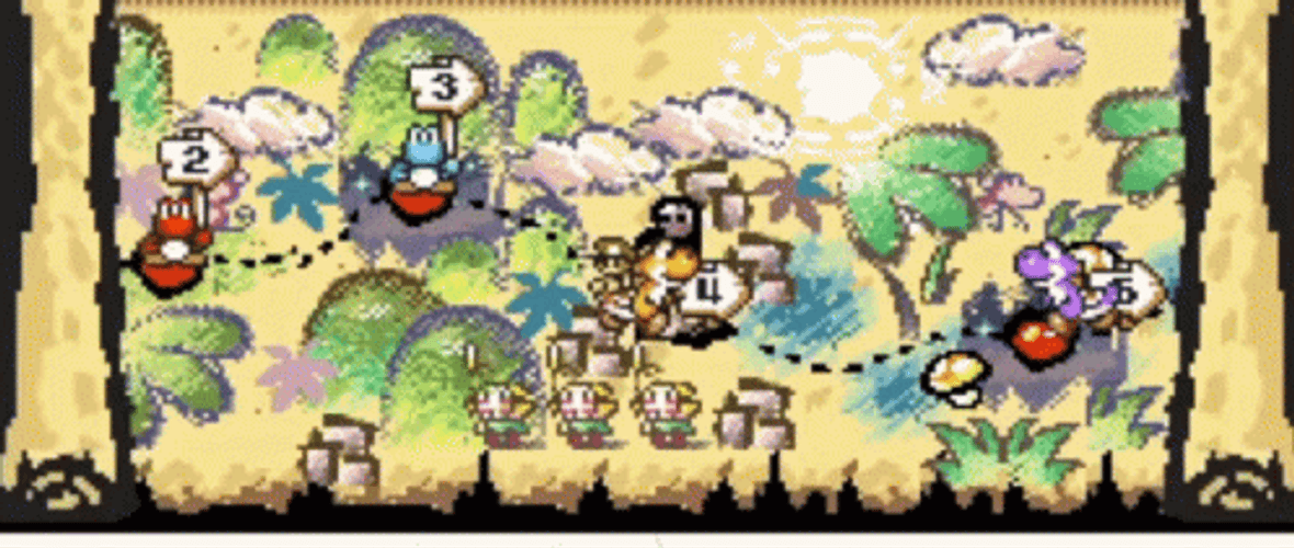 Pixel Art Yoshi's Island GIF