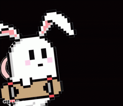 Pixel Ghost Drawing GIF