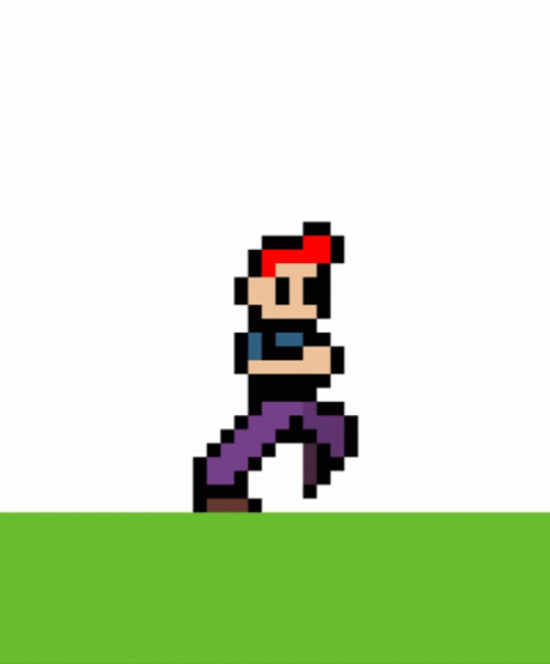 Pixel Guy Jumping Game GIF