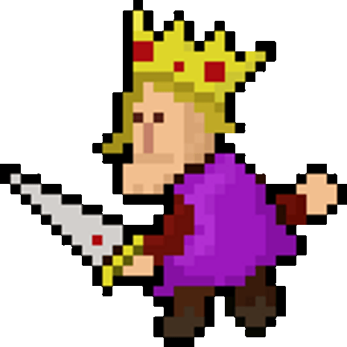 Pixel King Laughing GIF