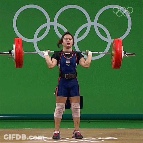 Pixel Man Lifting Barbell Do You Even Lift Bro GIF