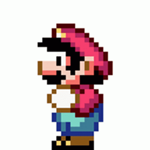 Pixel Mario Dance Moves GIF