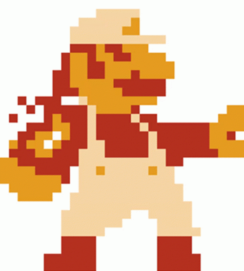 Pixel Mario Stop Position GIF