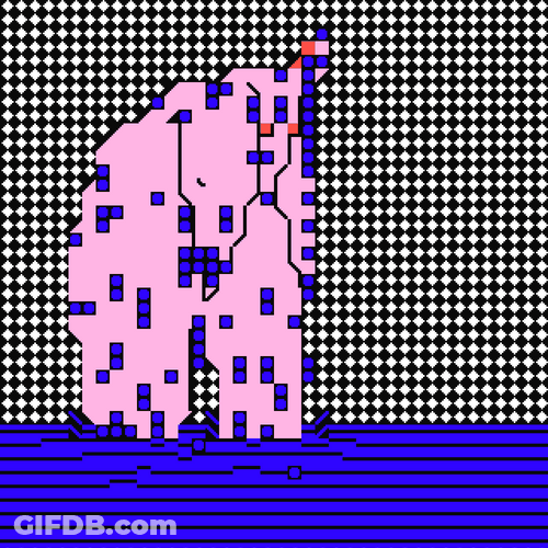 Pixel Melting GIF