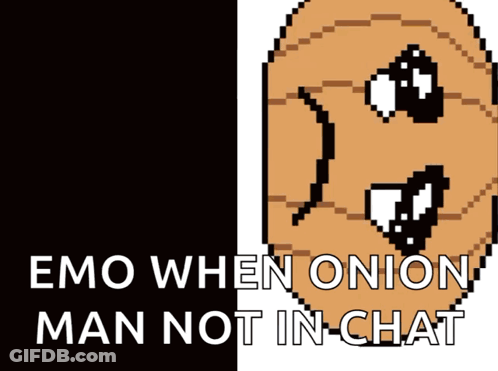 Pixel Onion Emo When Not In Chat GIF