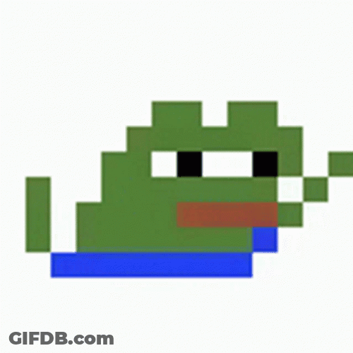 Pixel Pepe Frog Dancing GIF