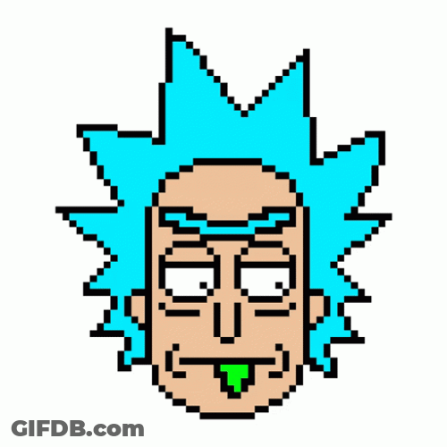 Pixel Rick Sanchez Rick And Morty GIF