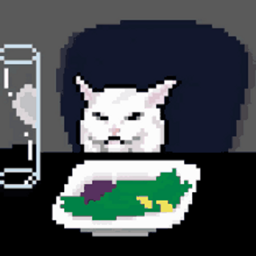 Pixel Table Cat Smudge Lord GIF